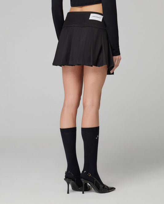 Hinniminate onna Corta Pantaloncino A Pieghe • Nero