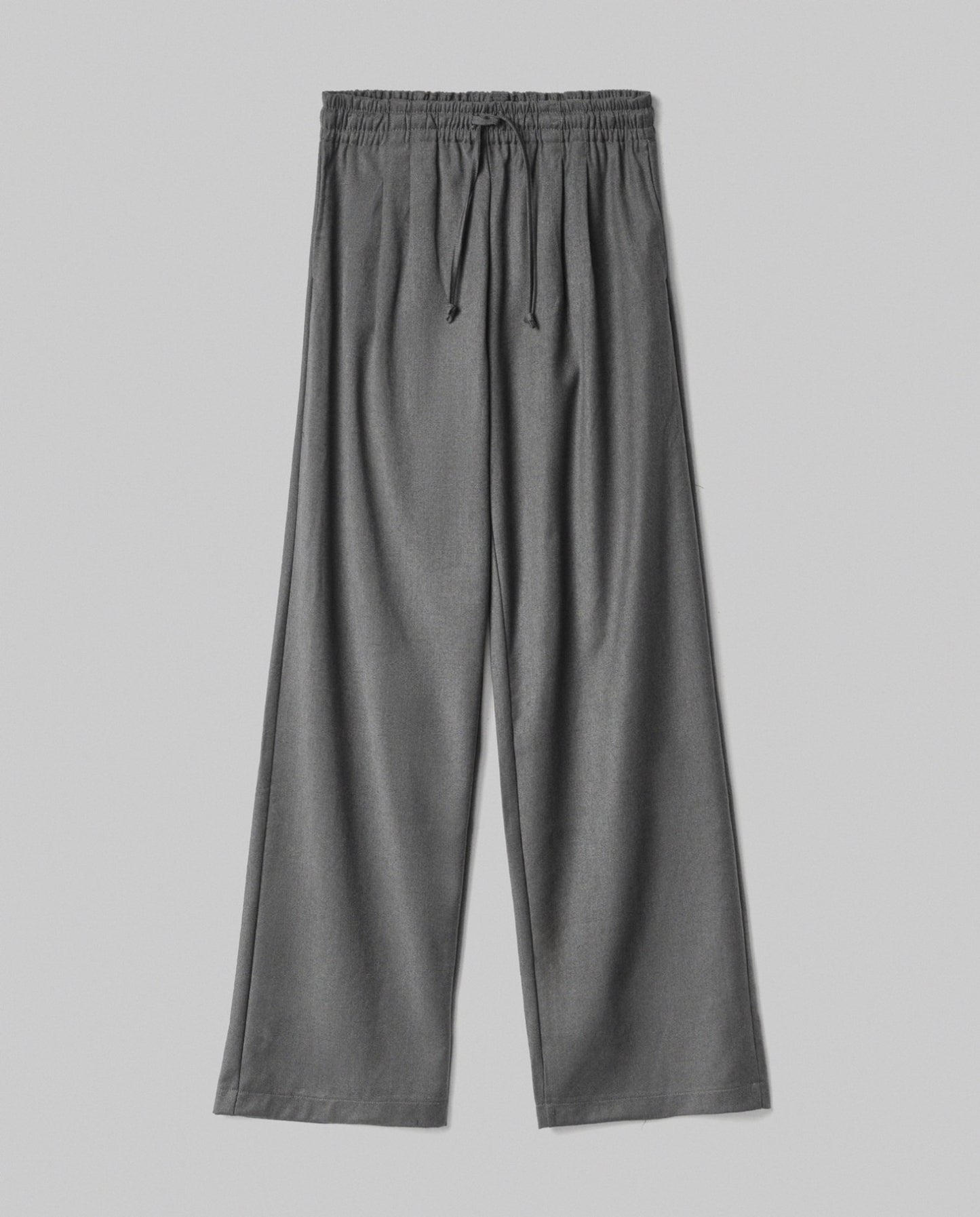 Hinniminate Pantalone Over In Twill Con Coulisse • Grigio Melange