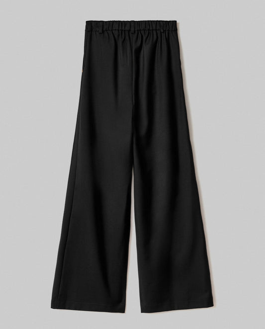 Hinnominate Pantalone Over In Twill Con Pences E Elastico Sul Dietro • Nero