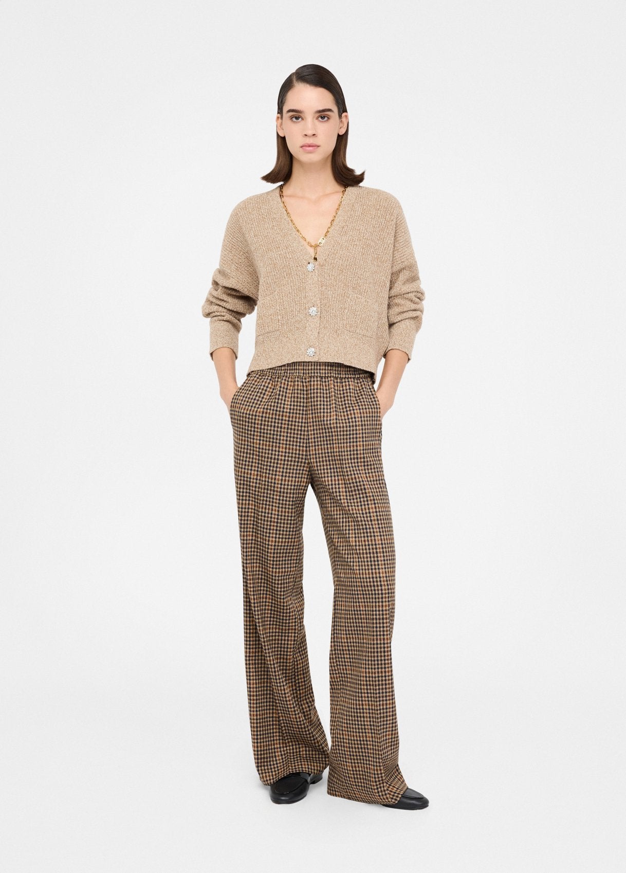 Liu Jo Pantaloni flare a quadretti
