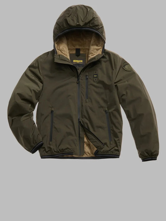 Blauer GIUBBETTO CON INTERNO IN ECO PELLICCIA DEVON verde bosco