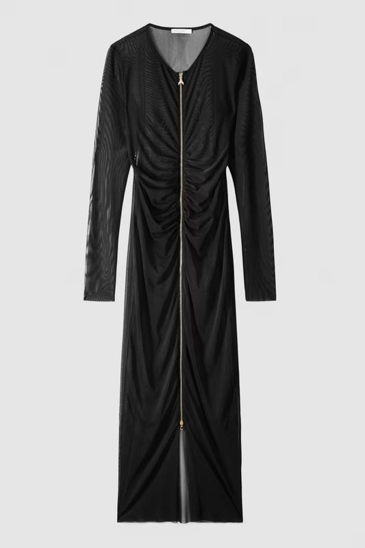 Patrizia Pepe Abito midi full zip in tulle