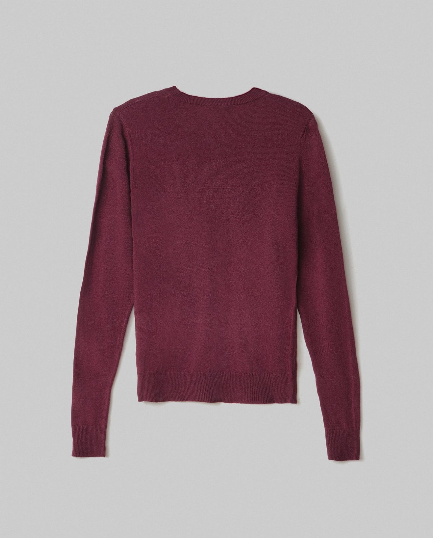 Hinnominate Maglia Paricollo Con Intarsio In Misto Cashmere • Bordeaux