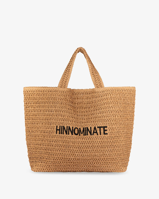 Hinnominate Borsa In Rafia Grande • Naturale HINNOMINATE