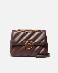 Pinko Big Love Bag Puff Maxi Quilt marrone