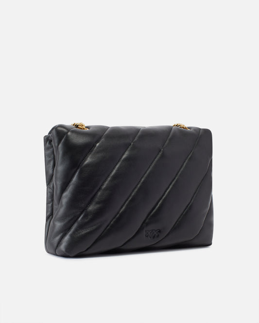 Pinko Big Love Bag Puff Maxi Quilt nero