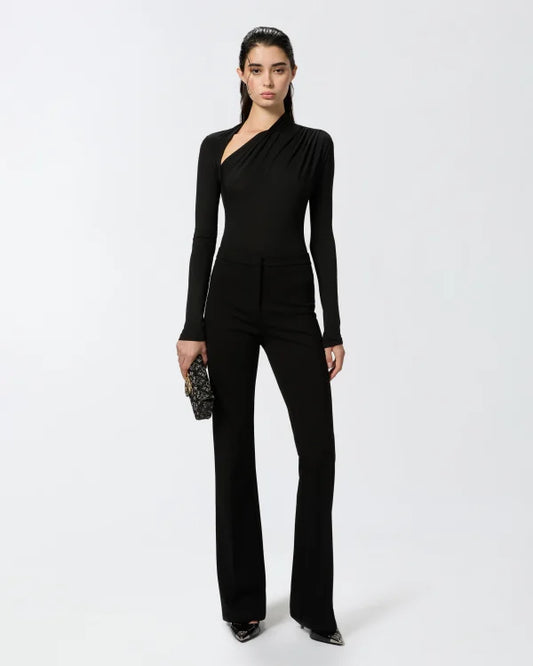 Pinko Pantaloni flared punto stoffa Hulka