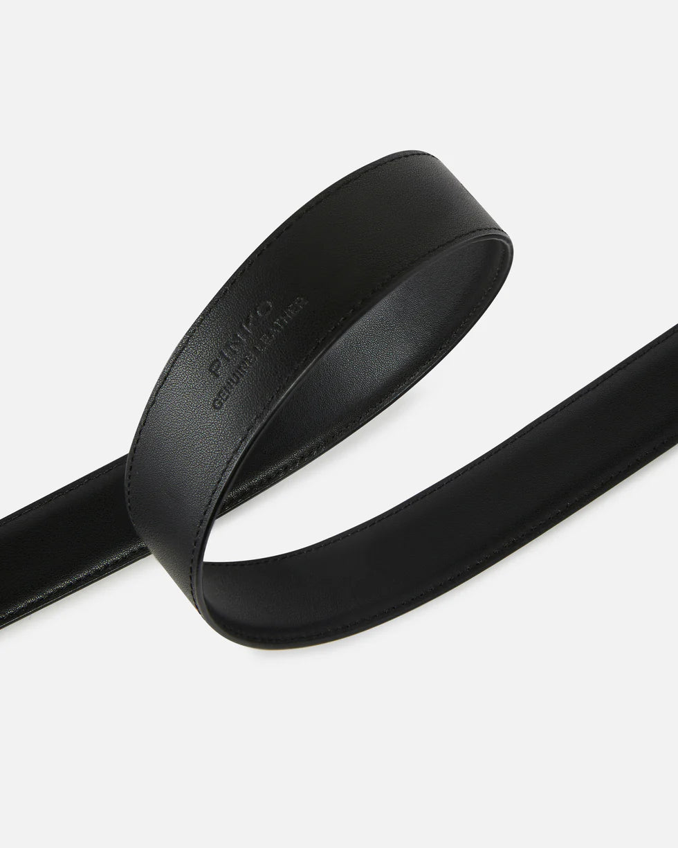 Pinko Cintura Love Birds in pelle 3cm