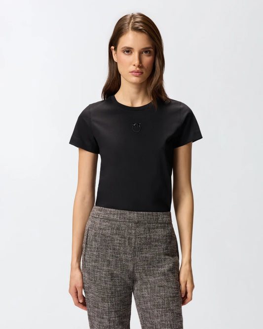 Pinko T-shirt ricamo Love Birds Bussolotto