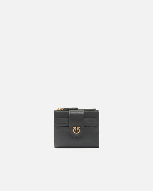 Pinko Portafoglio piccolo in pelle liscia con logo Multi