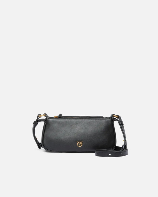 Pinko Borsa a tracolla Mini Half Moon Baguette in pelle