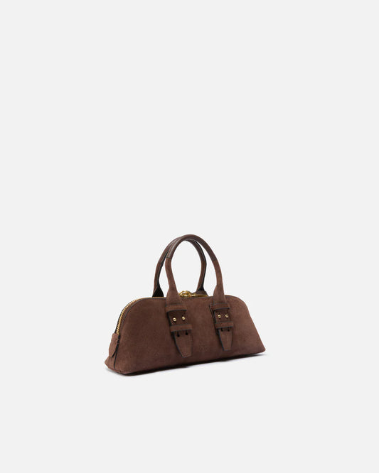 Pinko BOWLING BAG HORIZONTAL SUEDE