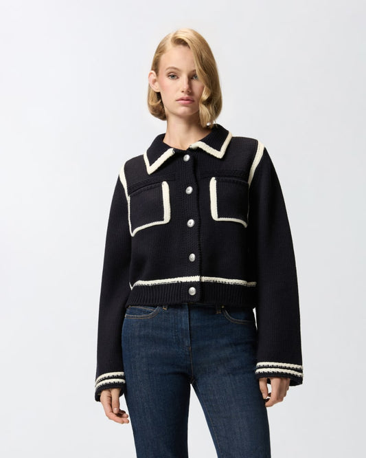 Pinko Cardigan stile preppy Sulcis