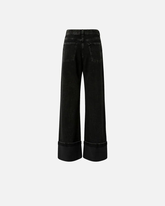 Pinko Jeans wide-leg in denim black Wanda