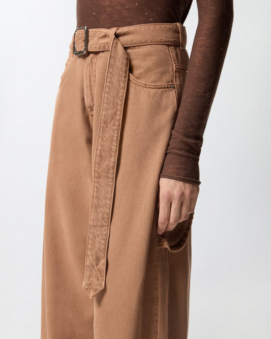 Pinko Pantalone balloon in denim con dettagli workwear Eloisette