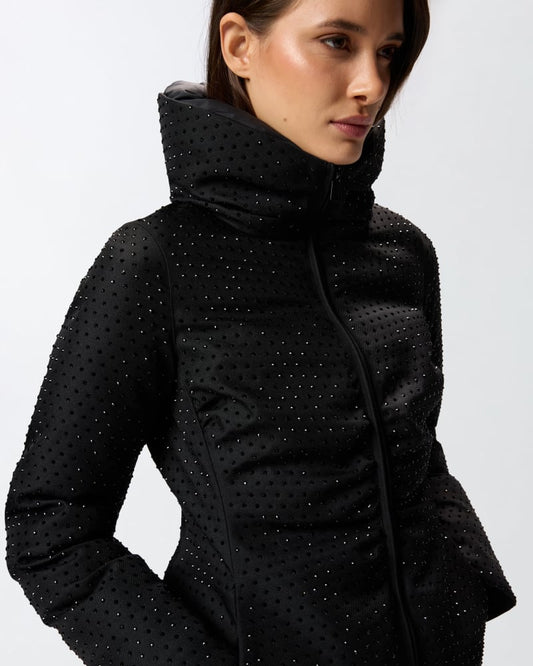Pinko Piumino corto full strass NITA IMBOTTITO