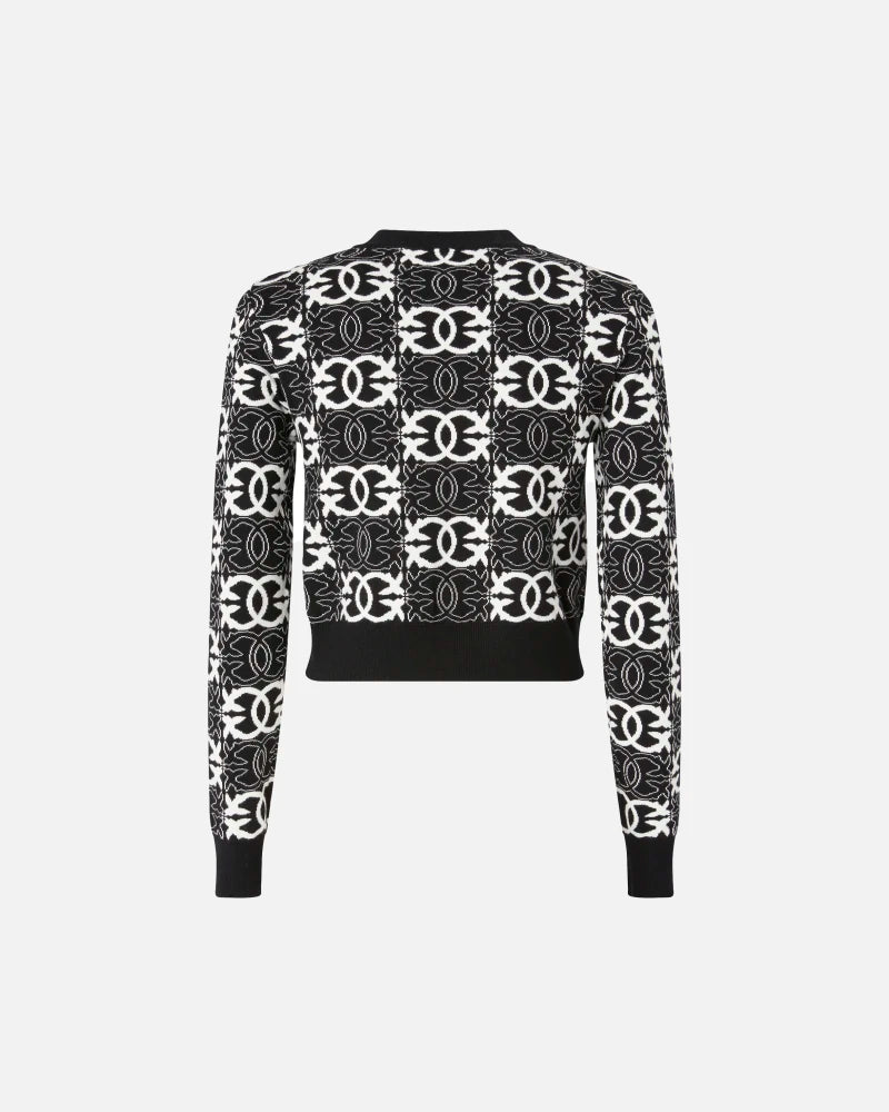 Pinko Maglia cropped con logo Love Birds Maglia GYPSIES