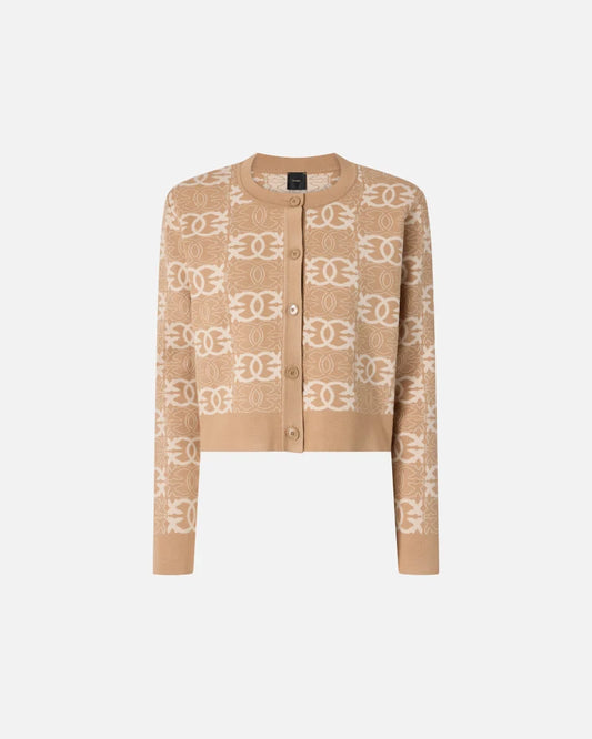 Pinko Cardigan con logo Love Birds FOUND SOMEONE