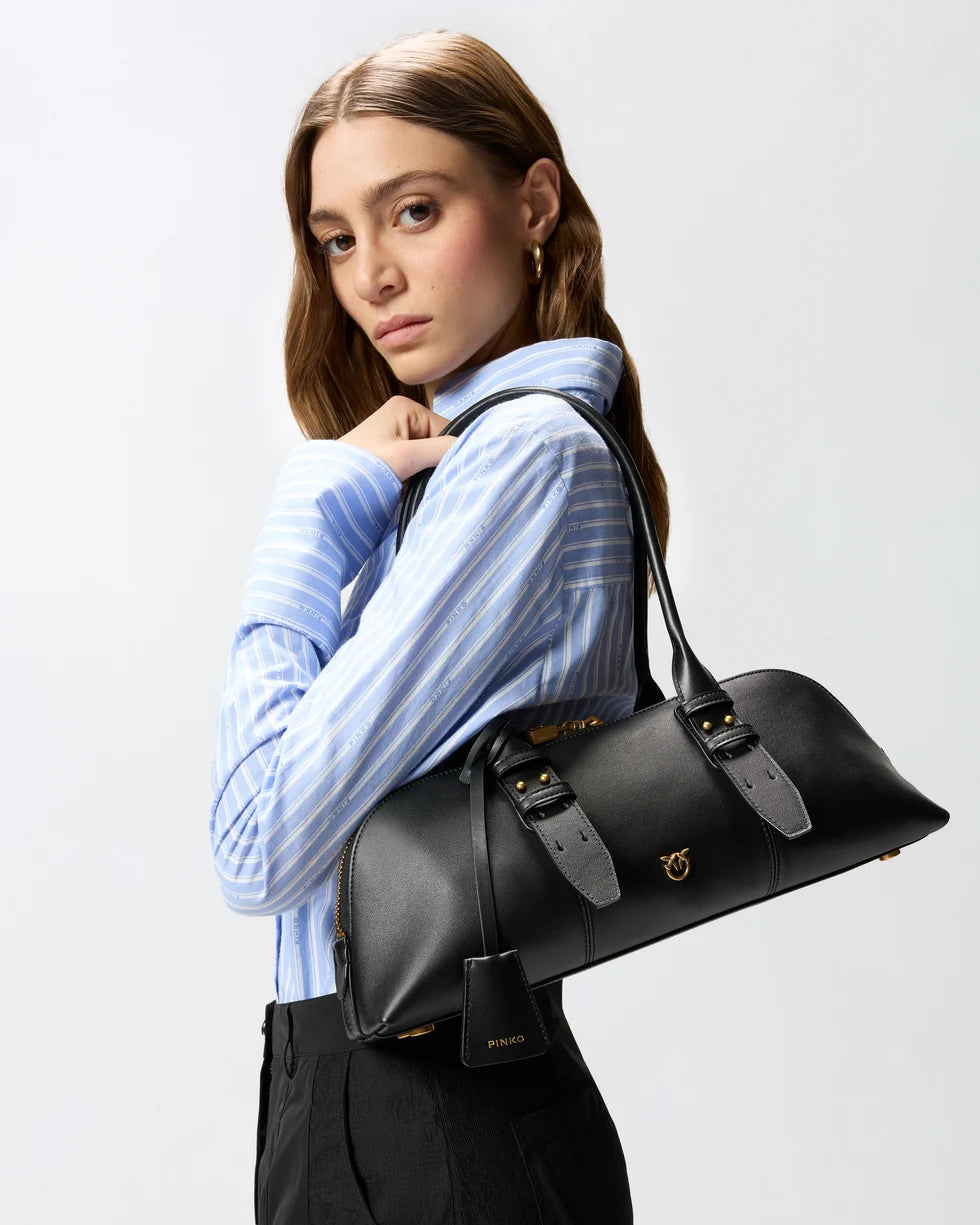 Pinko Borsa grande a spalla Escape Bag Horizontal in pelle