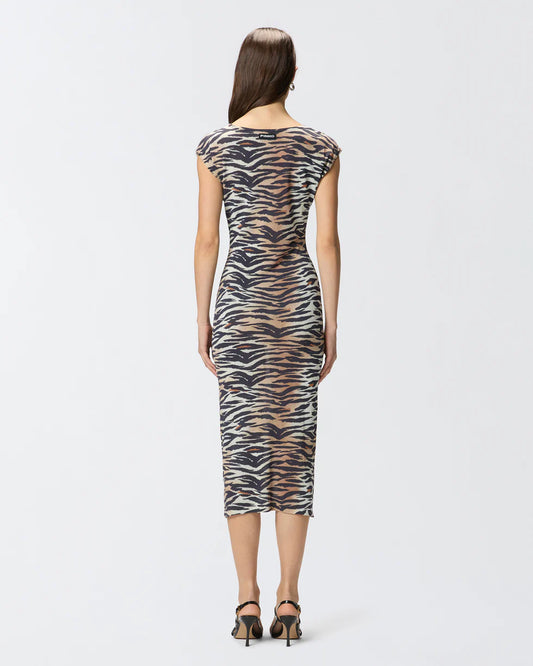 Pinko Abito midi a tubino con stampa animalier Epicentro