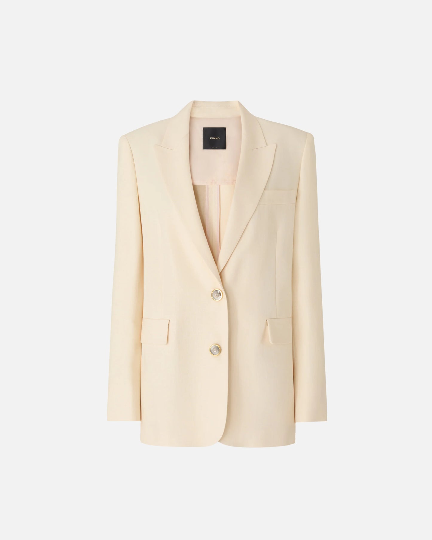 Pinko Giacca monopetto effetto rustico Faith white
