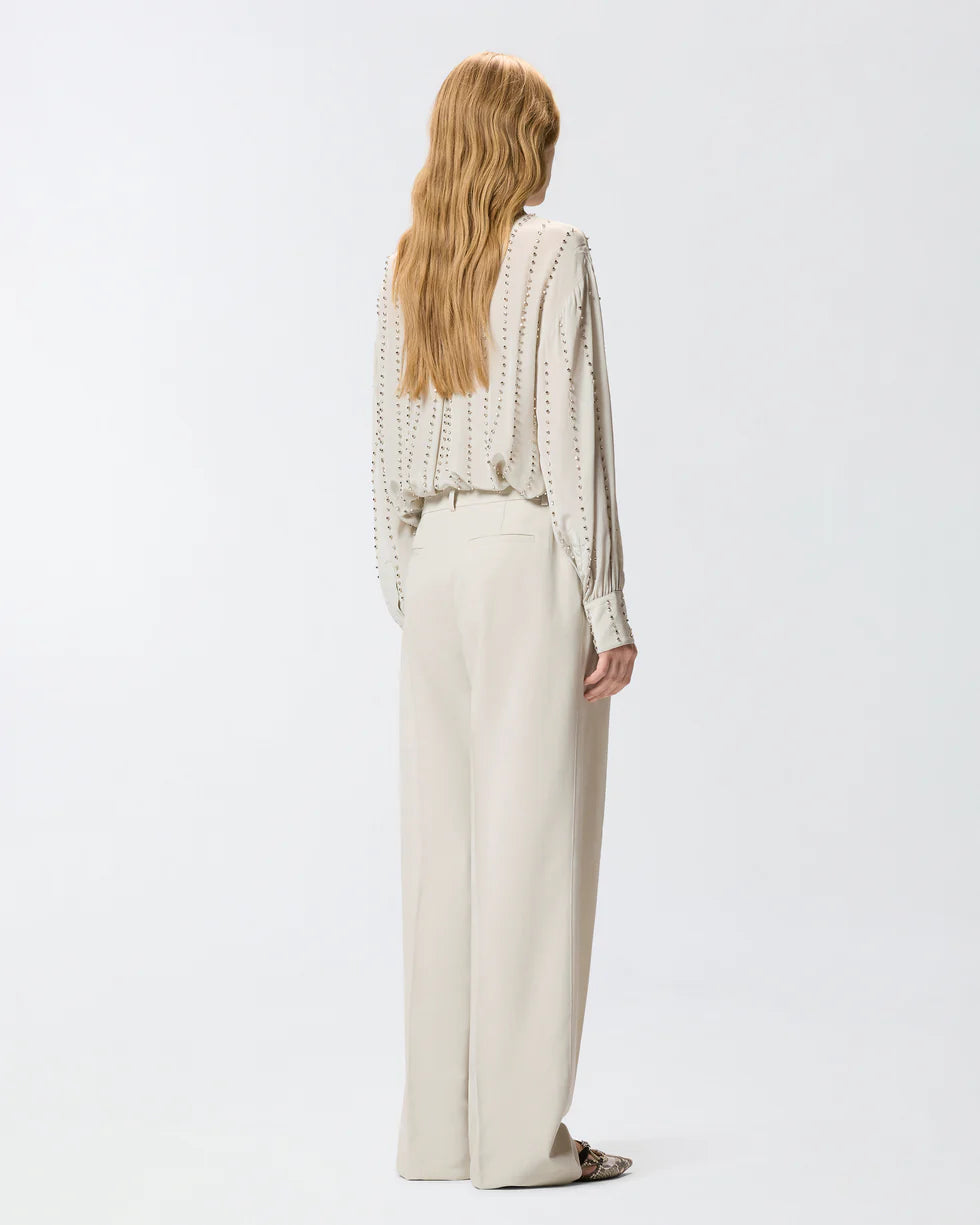 Pinko Pantaloni fluidi con piega stirata