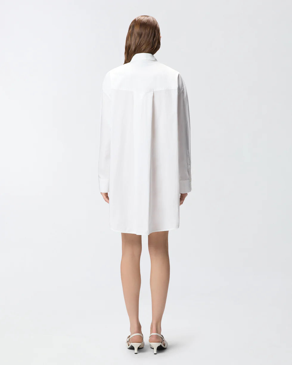 Pinko Abito corto chemisier con frange