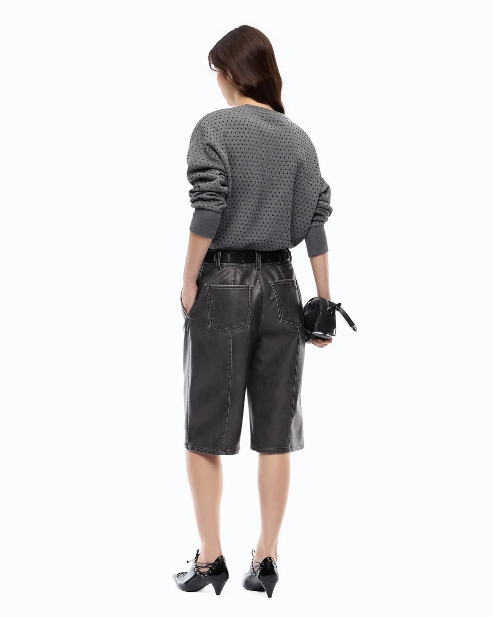 Pinko Maglia in felpa full strass