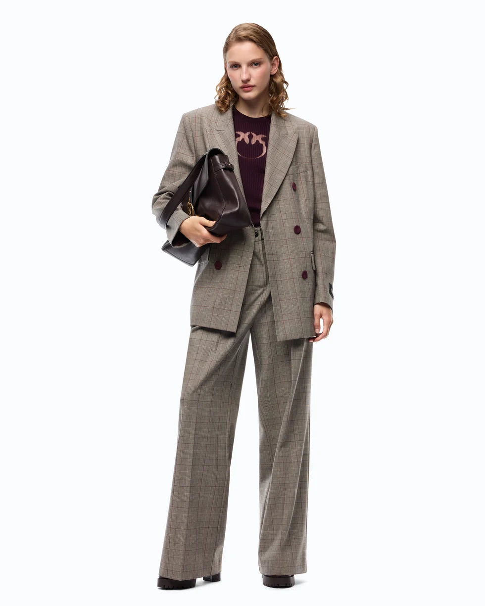 Pinko Pantaloni ampi a quadri