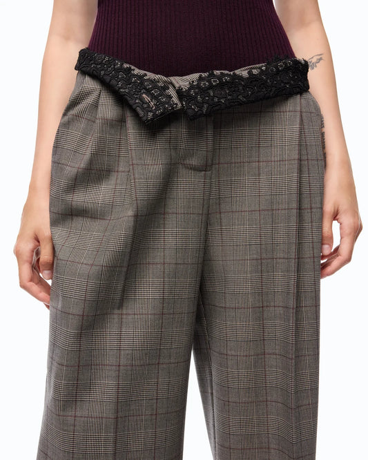 Pinko Pantaloni ampi a quadri