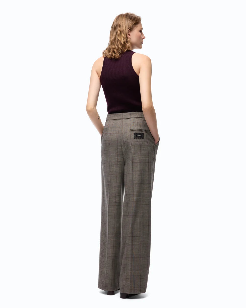 Pinko Pantaloni ampi a quadri