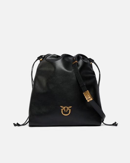 Pinko Borsa a spalla media Slouchy Bag verticale in pelle