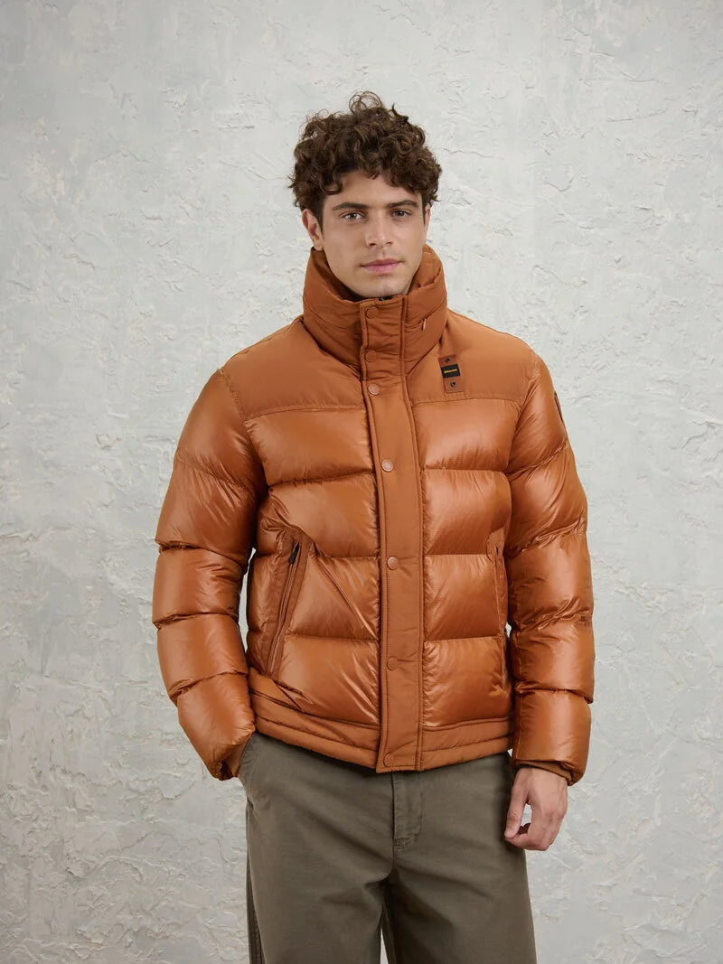 Blauer GIUBBETTO NYLON E TASLAN PERKINS col noce