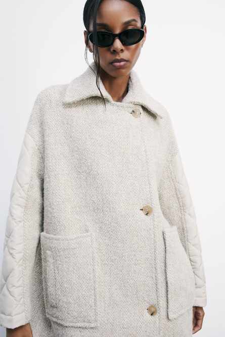Patrizia Pepe Cappotto midi in misto lana