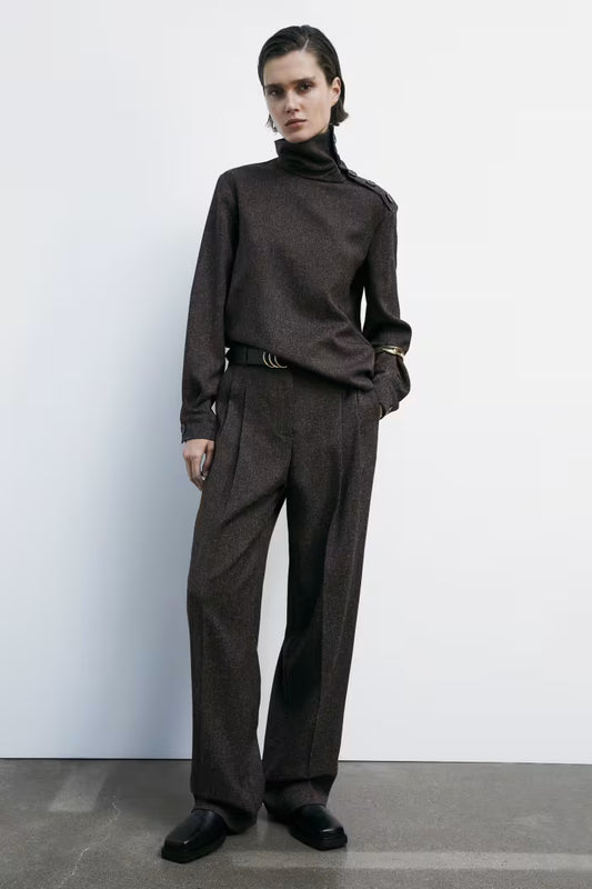 Patrizia Pepe Pantaloni strutturati con pieghe