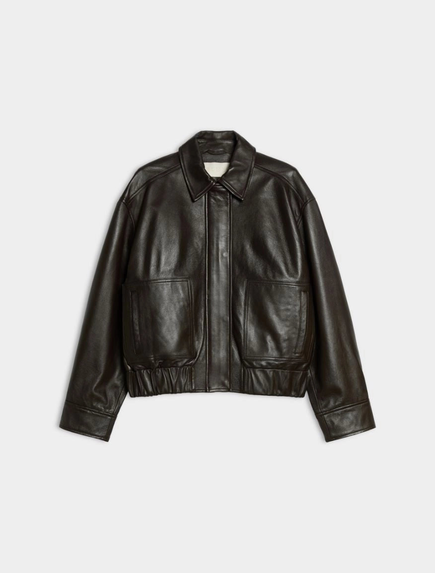 iBlues BOMBER IN PELLE Testa Di Moro