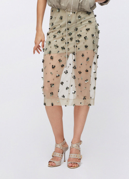 Liu Jo Longuette in tulle con ricami floreali