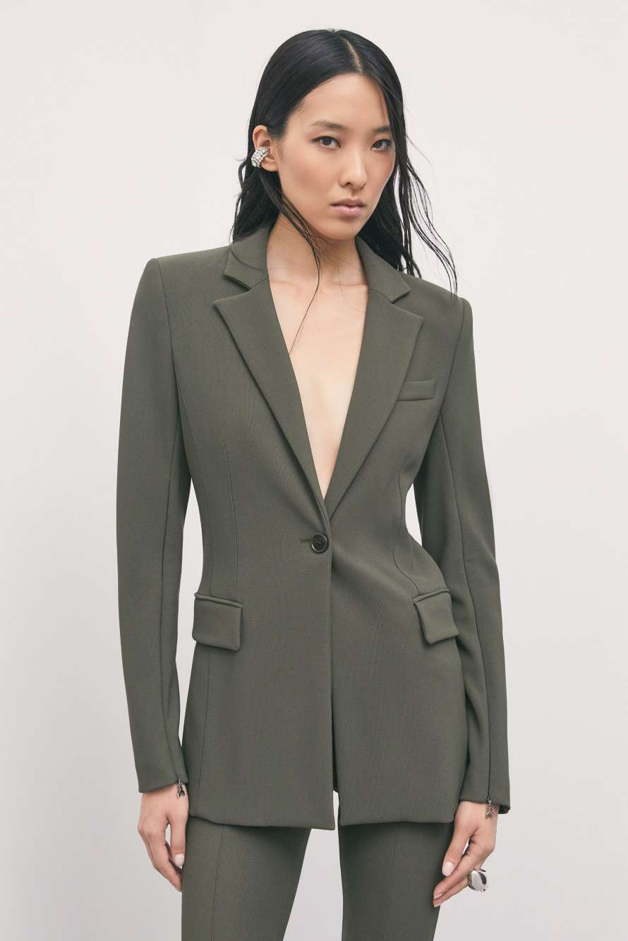 Patrizia Pepe Blazer slim in punto stoffa