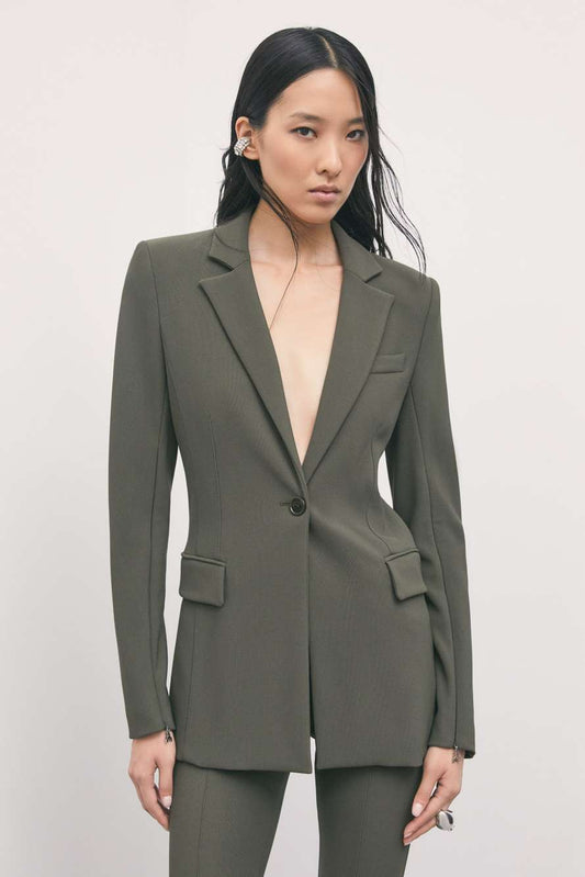 Patrizia Pepe Blazer slim in punto stoffa