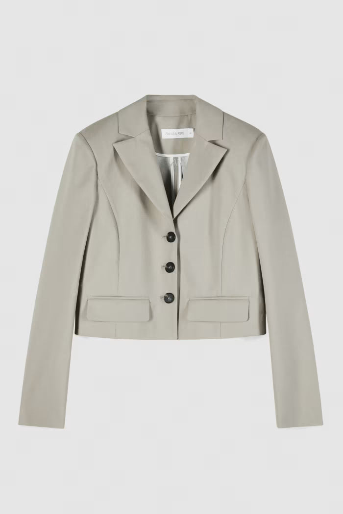 Patrizia Pepe Blazer cropped in cotone leggero