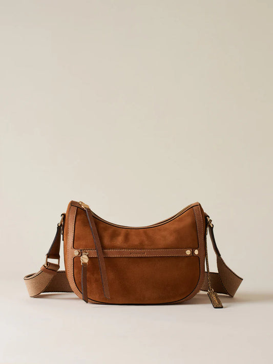 Borbonese LUNA BORSA SMALL in pelle radica