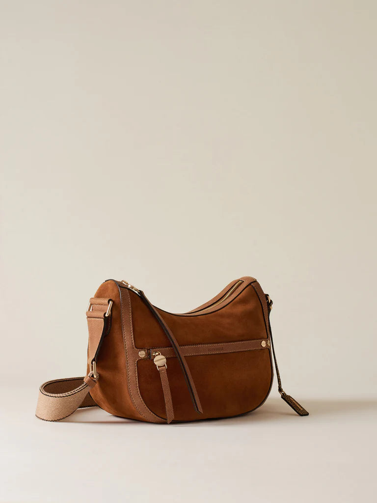 Borbonese LUNA BORSA SMALL in pelle radica