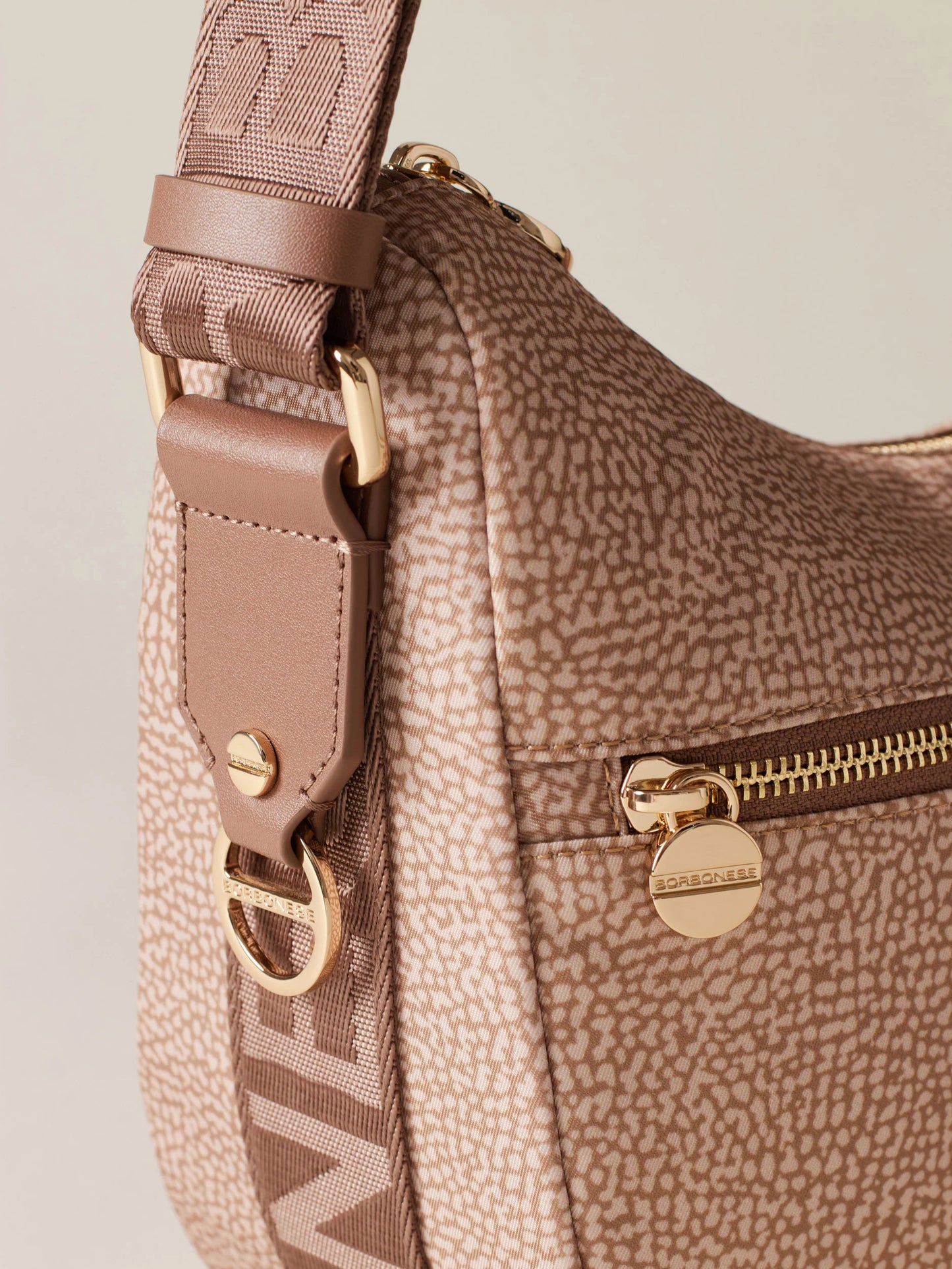 Borbonese ECO LINE LUNA BAG SMALL beige-brown