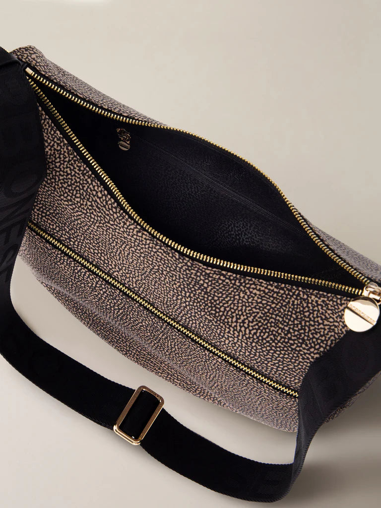 Borbonese ECO LINE LUNA BAG SMALL nero