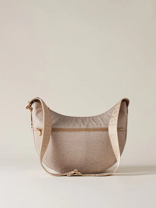 Borbonese ECO LINE LUNA BAG MIDDLE sabbia
