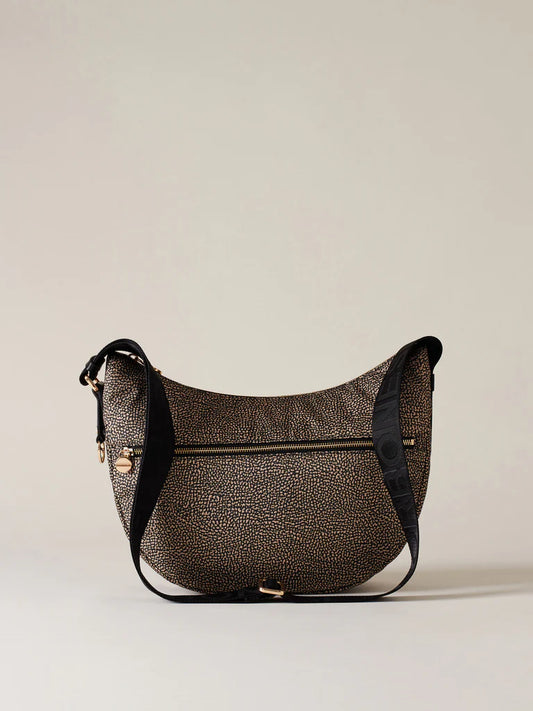 Borbonese ECO LINE LUNA BAG MIDDLE nero