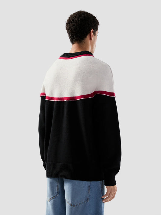 GCDS Maglione a righe con logo