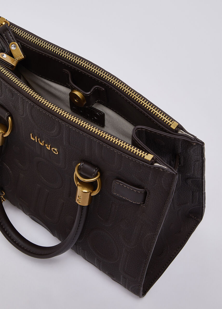 Liu Jo Borsa satchel piccola marrone scuro