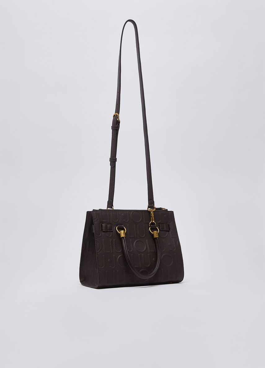 Liu Jo Borsa satchel piccola marrone scuro