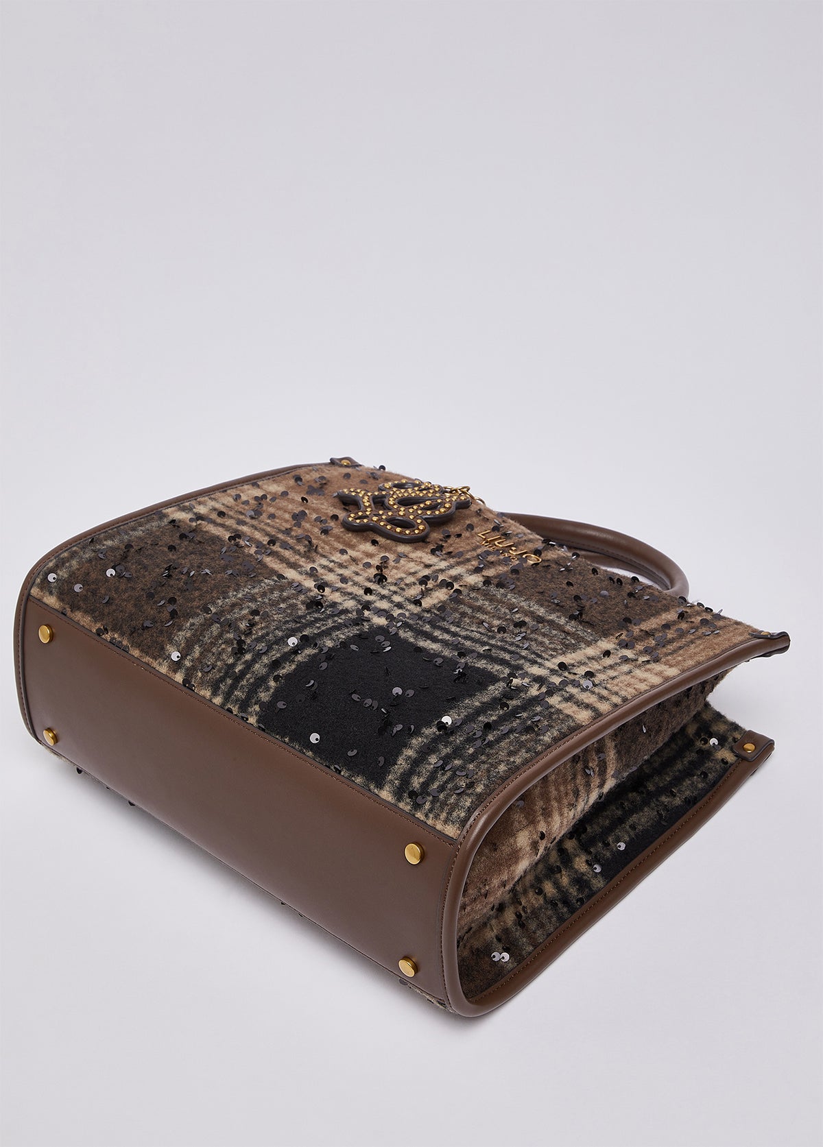 Liu JO Borsa media check con paillettes
